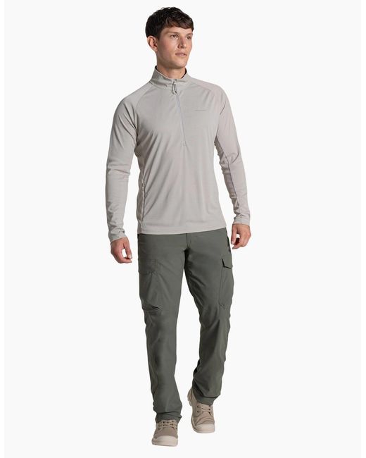 Craghoppers Gray Nosilife Half Zip Pullover for men