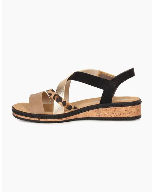 Rieker Brown Kaz Sandals