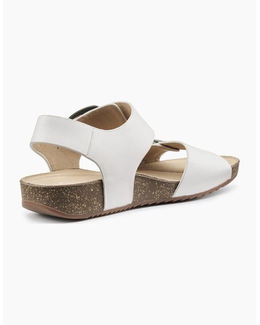 Hotter White Tourist Ii Sandals