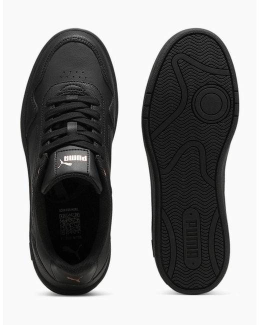 PUMA Black Court Classy Trainers