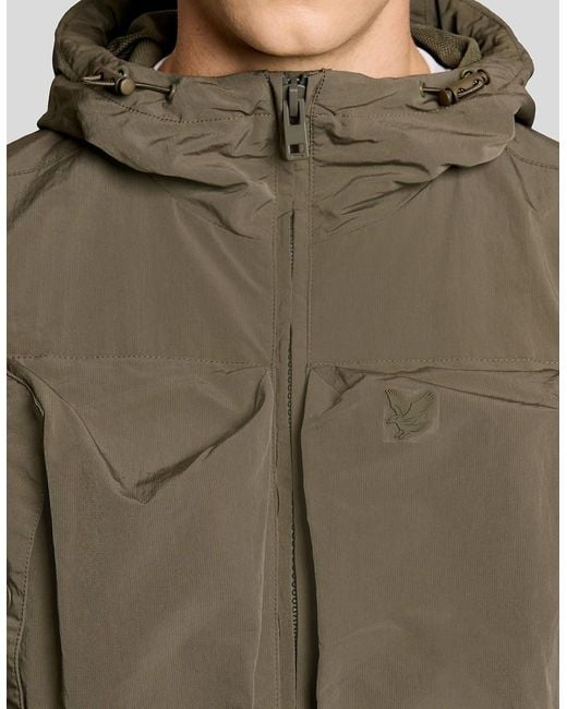 Lyle & Scott Green Lightweight Windbreaker Jacket for men