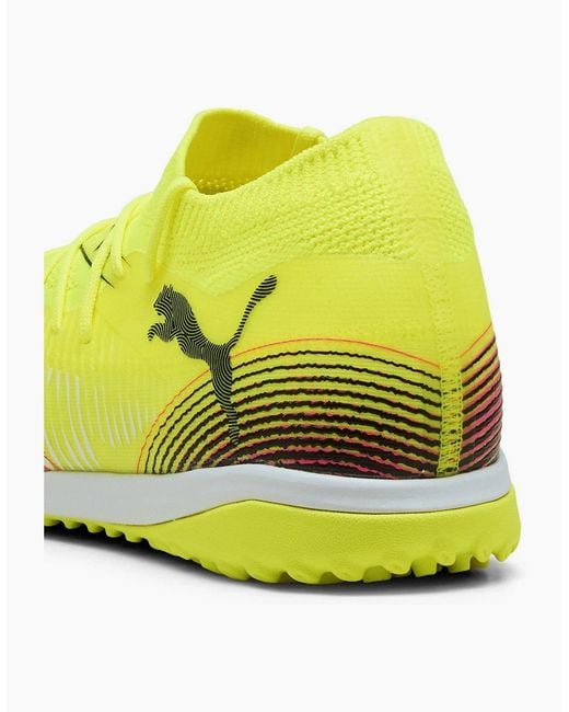 PUMA Yellow Future 8 Match Astro Turf Football Boots for men