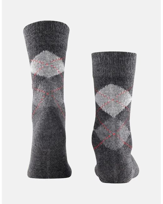 Burlington Gray Preston Socks Anthracite Marl