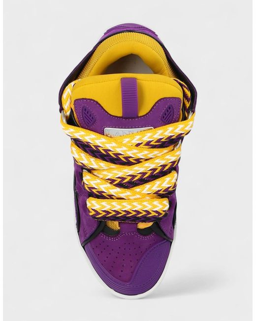 Lanvin Purple Curb Sneakers