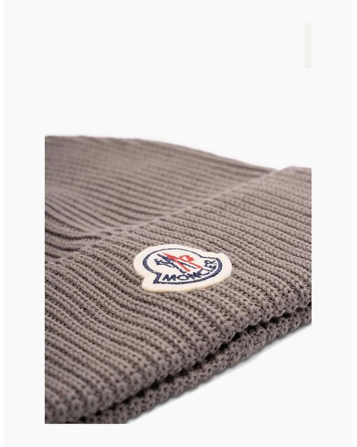Moncler Brown Archive Logo Hat for men