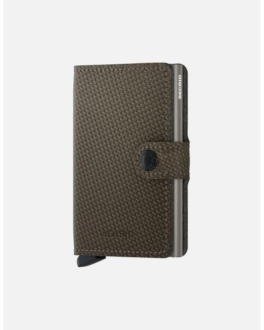 Secrid Green Mini Wallet Carbon Khaki for men