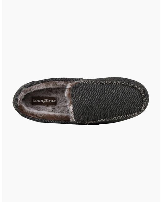 Goodyear Black Hendrix Full Slippers for men