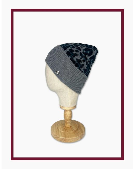 Nooki Design Blue Darcy Leopard Beanie