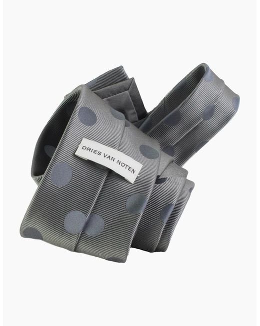 Dries Van Noten Gray Tie for men