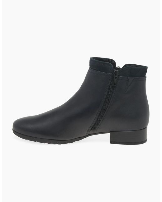 Gabor Black Briano Ankle Boots