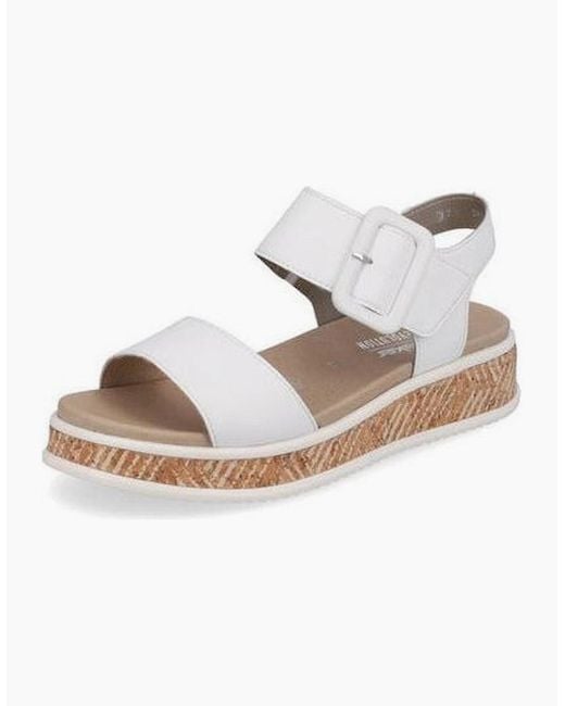 Rieker White Sandals W0800 80