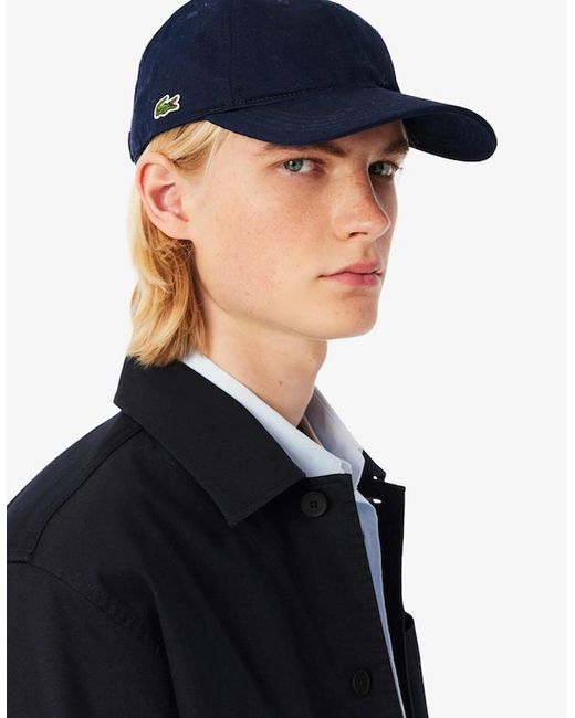 Lacoste Black Cotton Overshirt Jacket for men