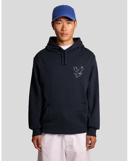 Lyle & Scott Blue Back Print Graphic Sweatshirt for men