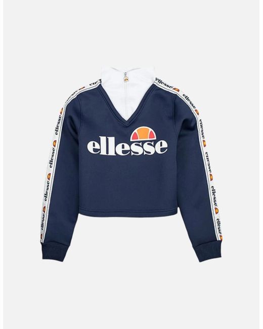 Ellesse Blue Salatico Oh Sweatshirt Half Zip Pullover Sports Dress Track Top