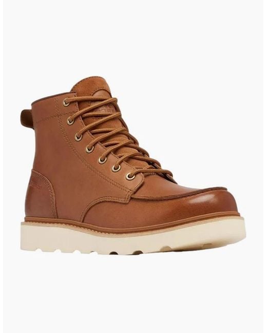 Sorel Brown Slabtown 62 Moc Wp Boots Velvet Tan/Tobacco for men