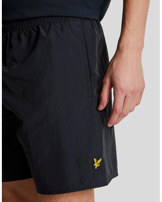 Lyle & Scott Blue Plain Swim Shorts for men