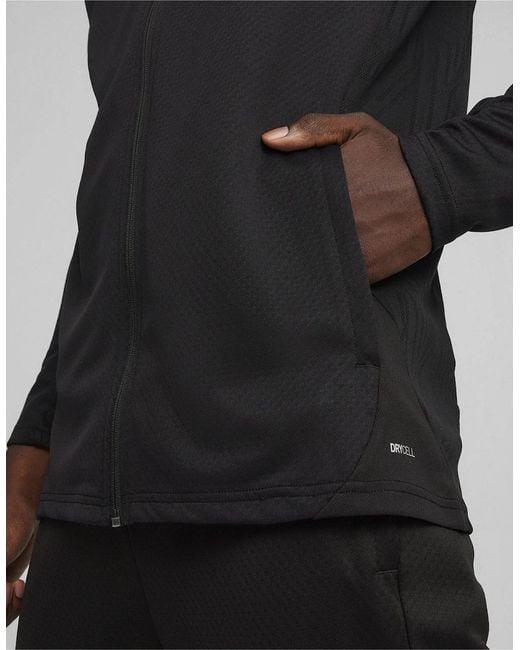 PUMA Black Performance Moisture Wicking Training Jacket for men