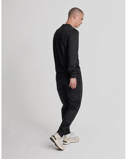 Lyle & Scott Black Eagle Logo Solid Patterned Slim Joggers for men