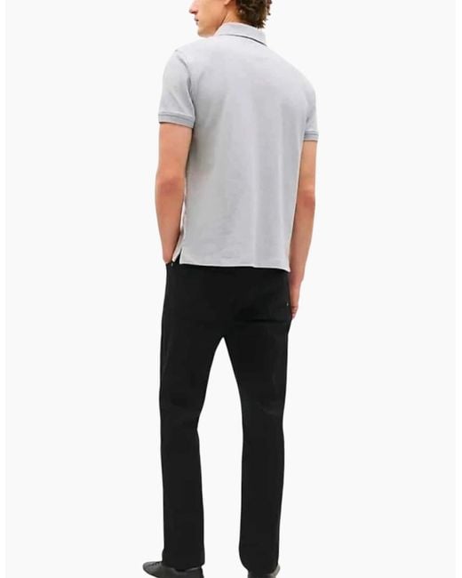 Tommy Hilfiger Gray Polo Shirts Cotton Top