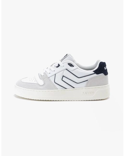 Levi's White Levi's Glide L Trainers Regular