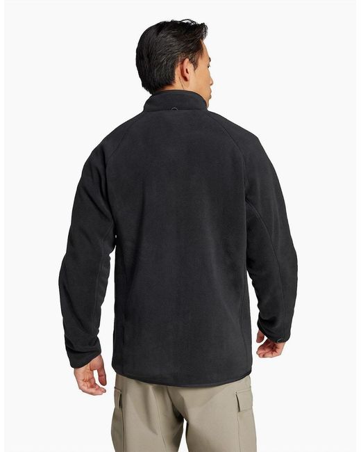 Adidas Black Mt Fleece Jkt for men