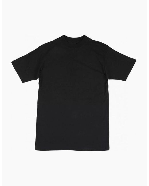 Hom Black Harro Mercerised Cotton Crew-Neck T-Shirt for men