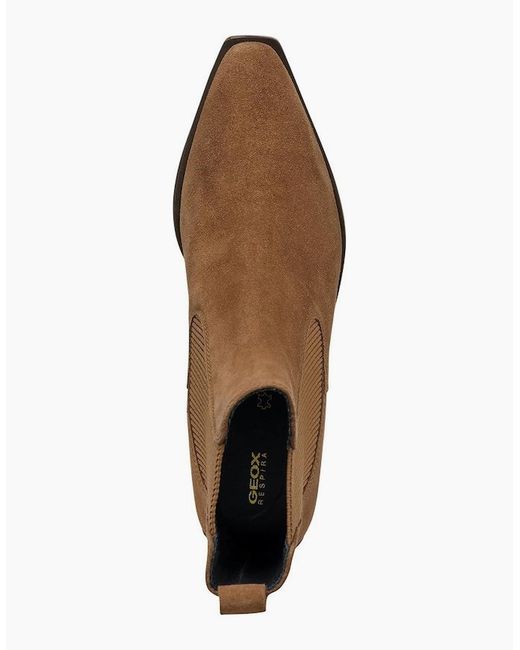 Geox Brown D Texica A Ankle Boots
