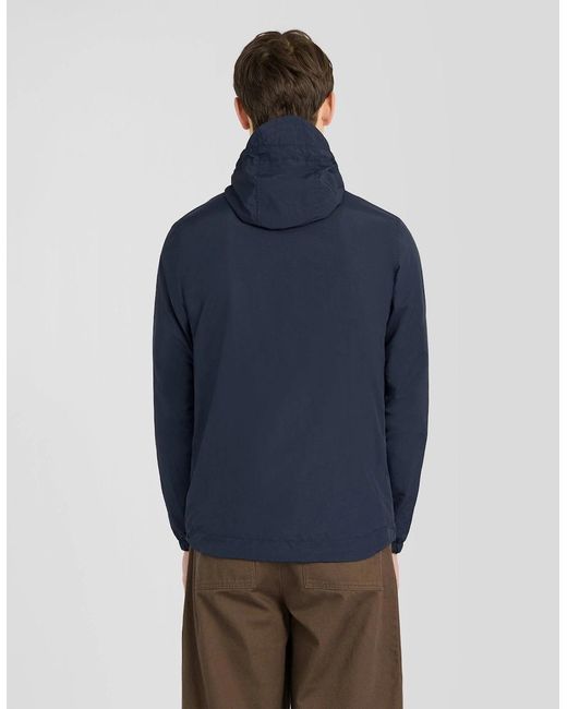 Lyle & Scott Blue Contrast Zip Water Resistant Jacket for men