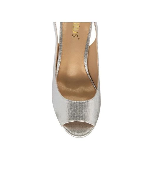 Lotus White Evelyn Slingback Sandals