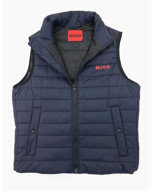 Boss Blue Hugo Bentino2221 Padded Gilet Dark 405 for men