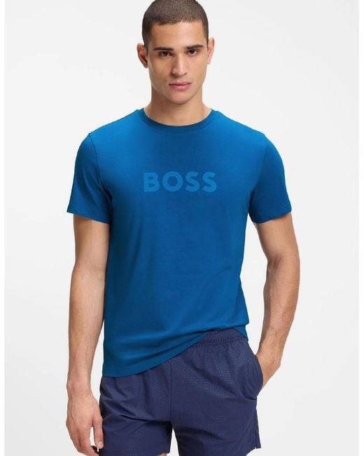 Boss Blue T-Shirt Rn 10249533 01 for men