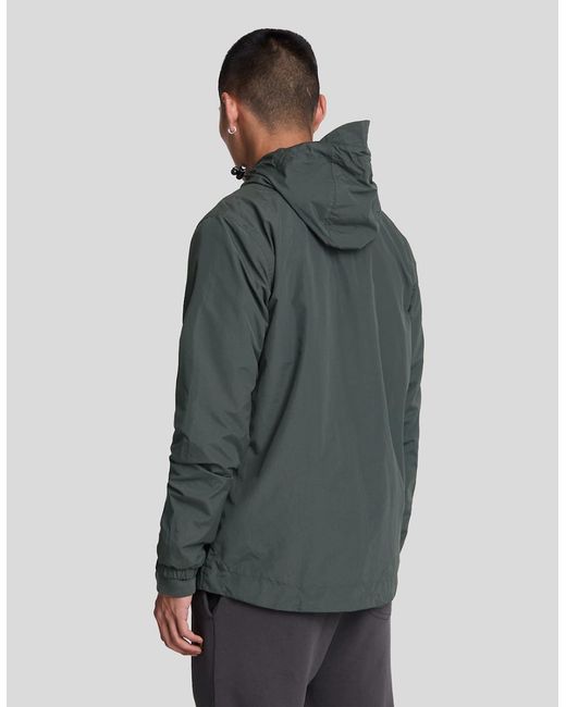 Lyle & Scott Gray Water Resistant Hooded Jacket for men
