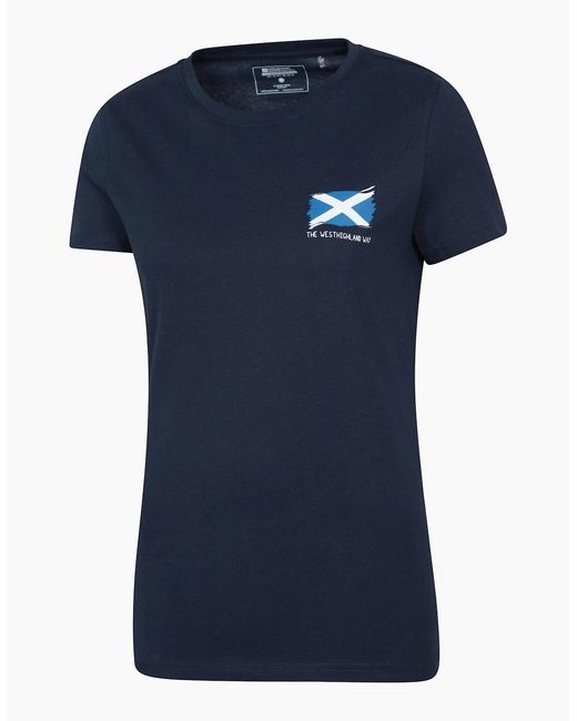 Mountain Warehouse Blue Ladies West Highland Way T-Shirt