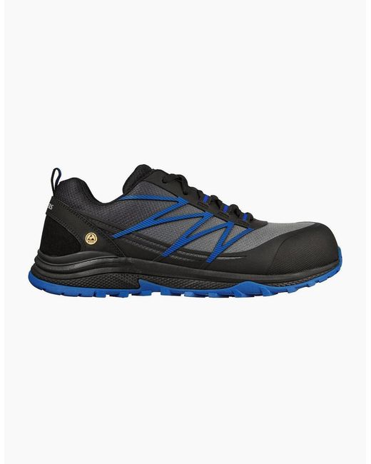 Skechers Blue Workwear Puxal Textile Safety Trainers for men