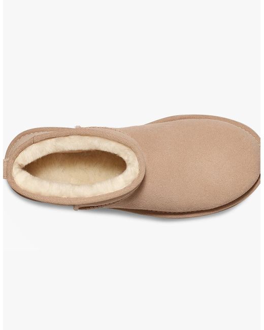 Ugg Natural Classic Ultra Mini Platform Boots Sand