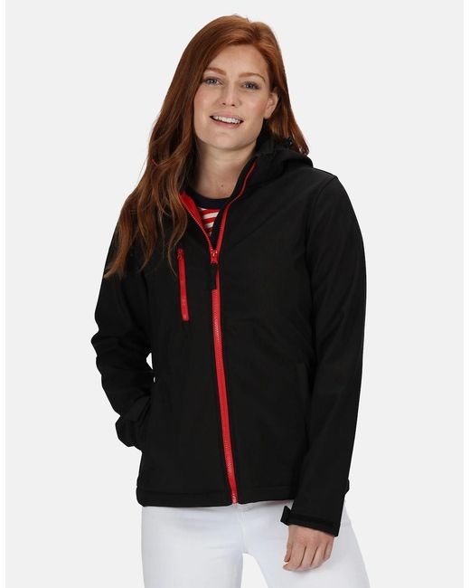 Regatta Black Professional /Ladies 3 Layer Membrane Soft Shell Jacket