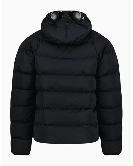 C P Company Black Eco-Chrome R Goggle Jacket for men