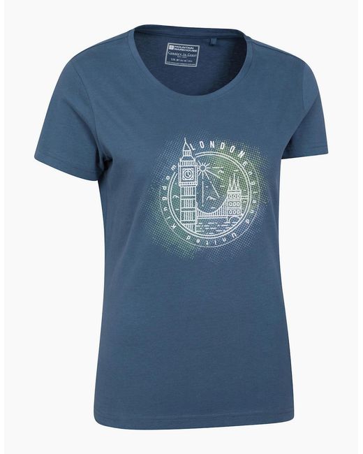 Mountain Warehouse Blue Ladies London Short-Sleeved T-Shirt