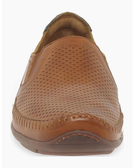 Pikolinos Brown Arquet Slip On Shoes for men