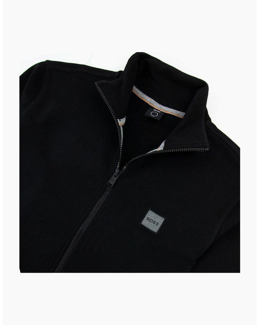 Boss Black Zestart 1 Patch Logo Funnel Neck Sweat 001 for men