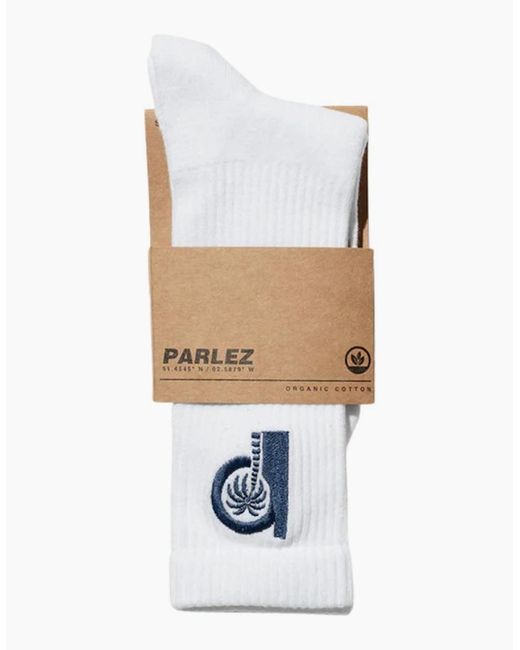 Parlez White Ultra Sock for men
