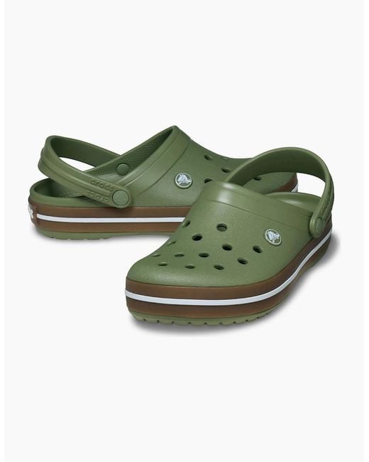 CROCSTM Green Crocband Gum Thermoplastic Cargo Trainers for men