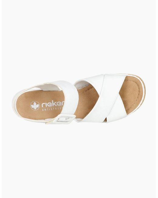 Rieker Metallic Jamaica Wedge Heel Sandals