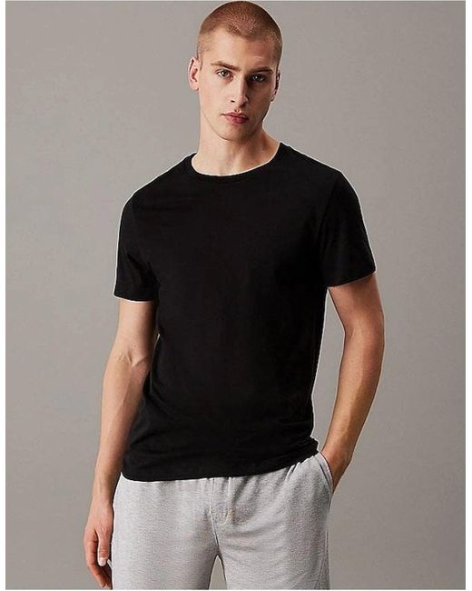 Calvin Klein White 3 Pack Short Sleeve T Shirts for men