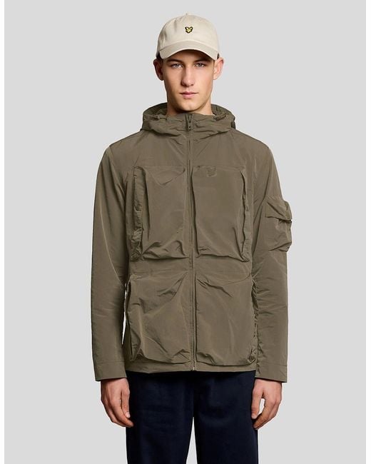 Lyle & Scott Green Lightweight Windbreaker Jacket for men