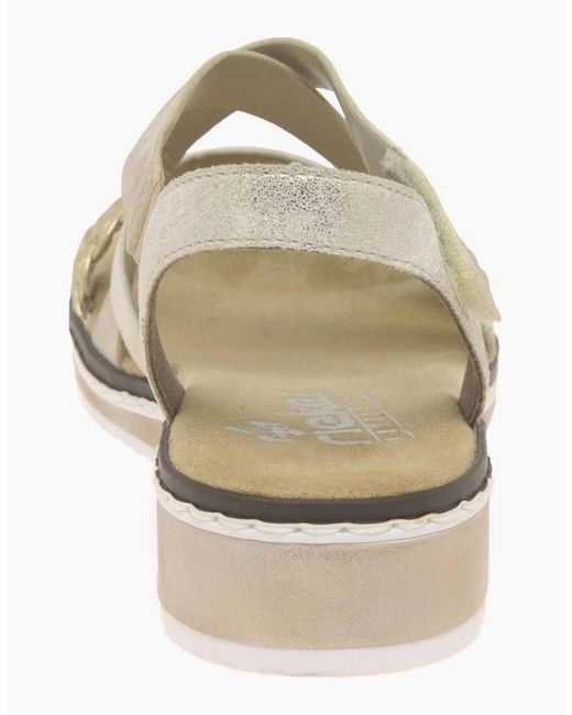Rieker Metallic Kaz Sandals