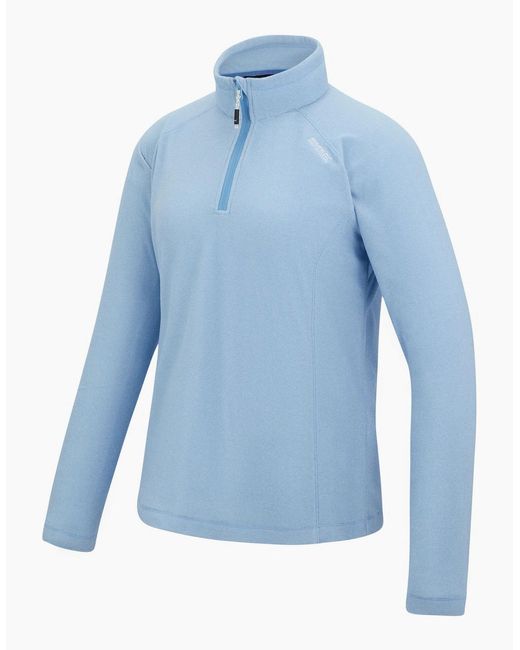 Regatta Blue Great Outdoors /Ladies Montes Half Zip Fleece Top