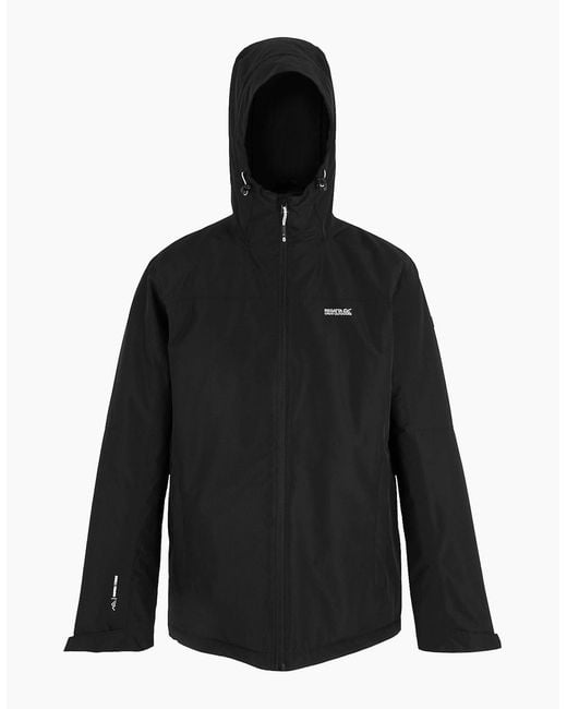 Regatta Black Thornridge Insulated Waterproof Jacket for men