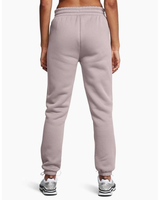 Under Armour Gray Solid Patterned Fleece Pro Track Pants