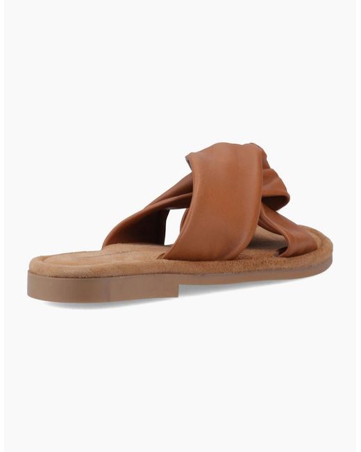 Hush Puppies Brown Amy Wide Fit Sandals